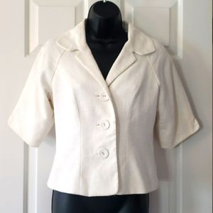 White House Black Market Blazer, White, Size 6